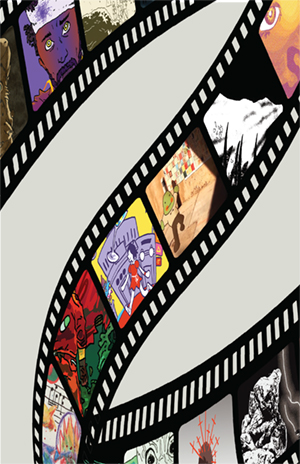 A film reel illustration