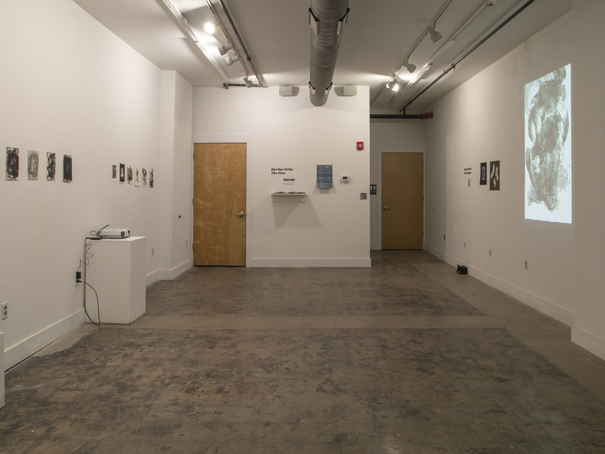 A photo of the Bye Bye Baby installation at Gallery 1010