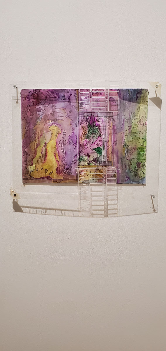 A painting from the installation